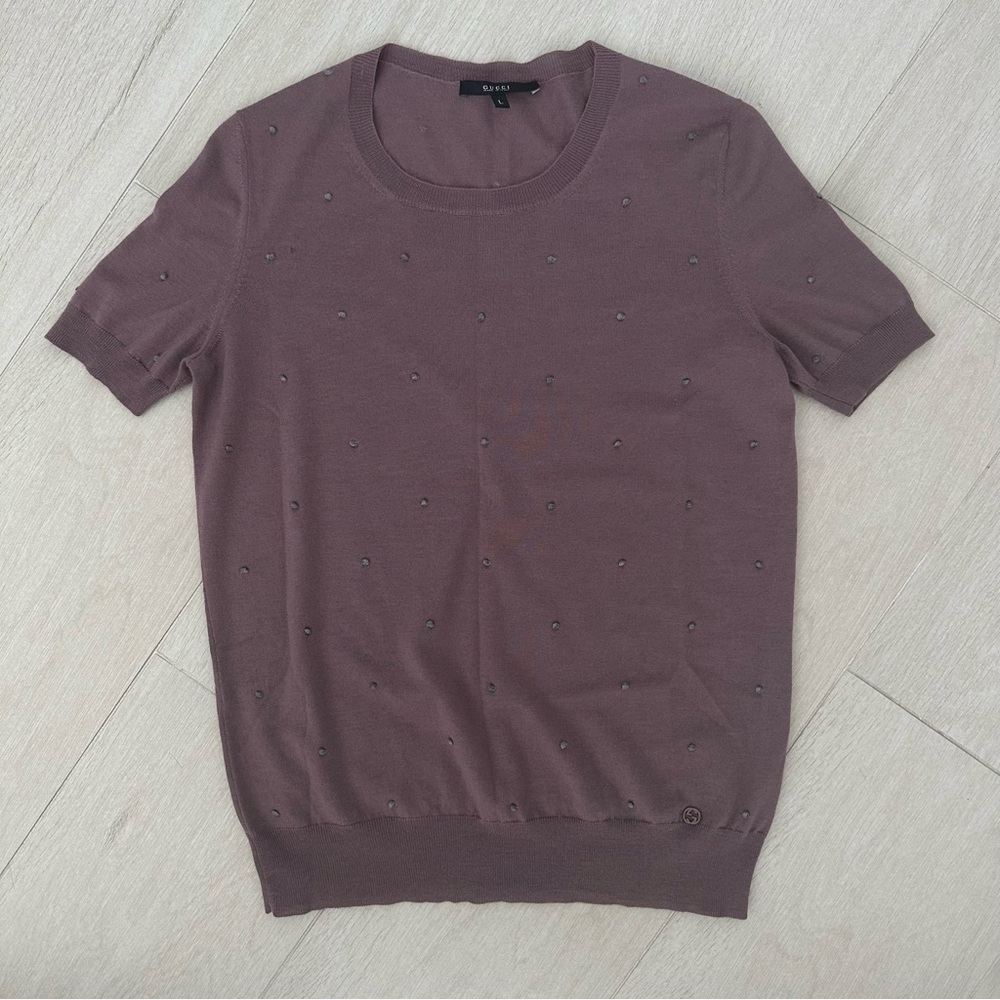Gucci; size: L ; color: purple